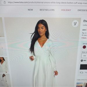 White event gown from Lulus